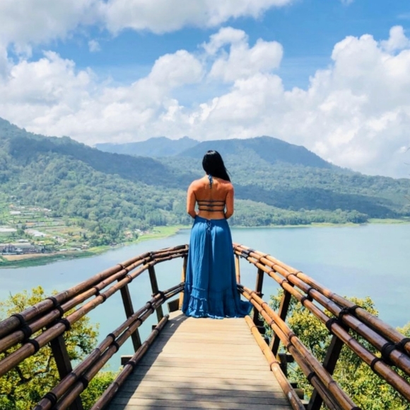 New Boho Halter Strappy Backless Hi Low Maxi Dress - Picture 8 of 11